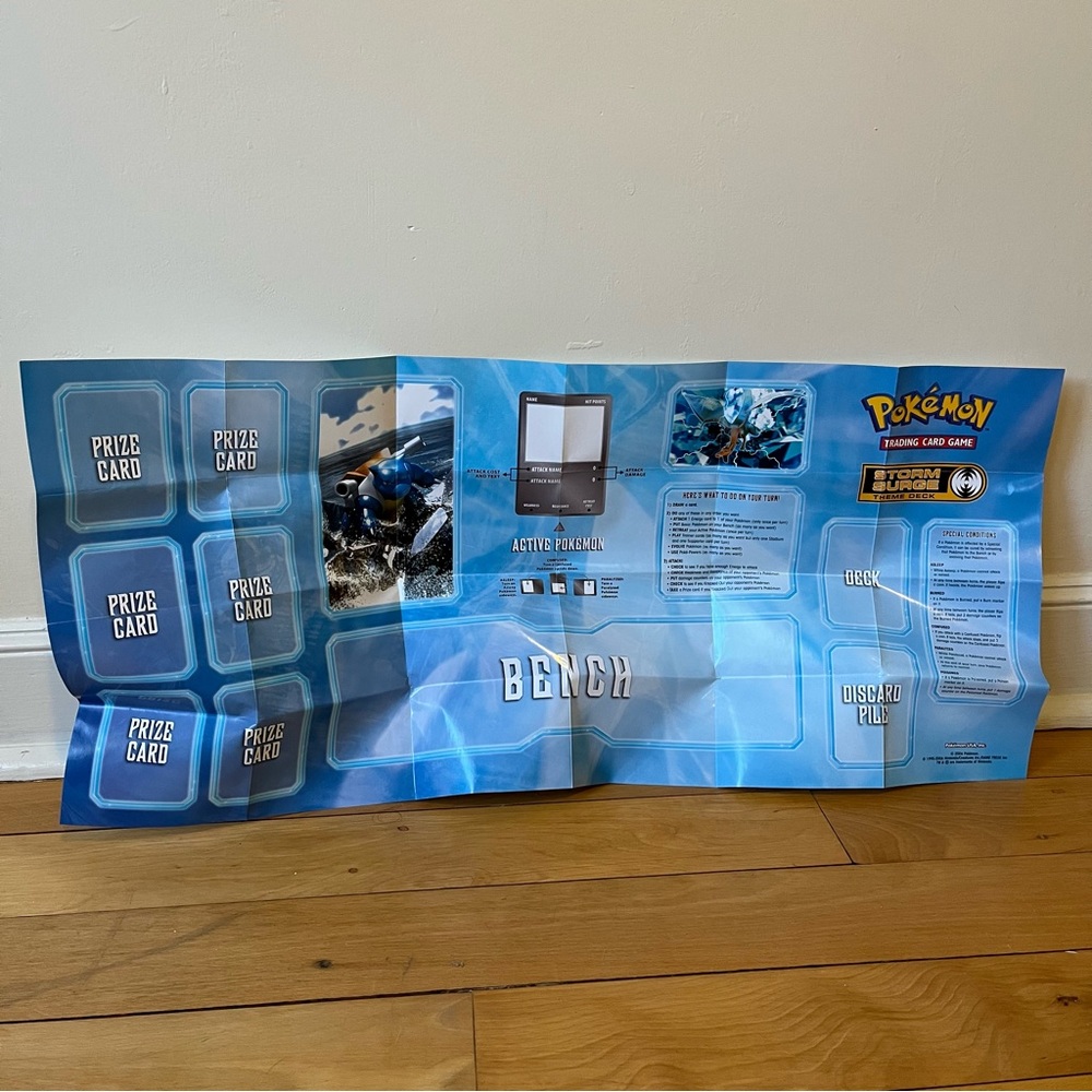 Pokemon TCG Storm Surge Theme Deck Playmat 2006